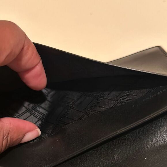 Dunhill Bifold Long Wallet Black Leather Minimalist Contemporary Professional - Picture 7 of 10